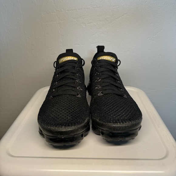 Nike Air VaporMax 2 Women’s SZ 7.5 Black/Gold - Picture 2 of 7